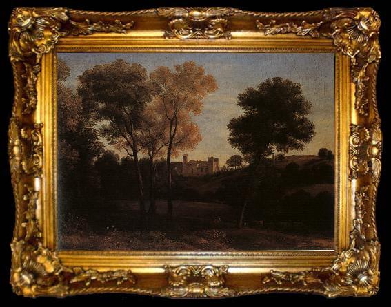 framed  Claude Lorrain View of La Crescenza, ta009-2